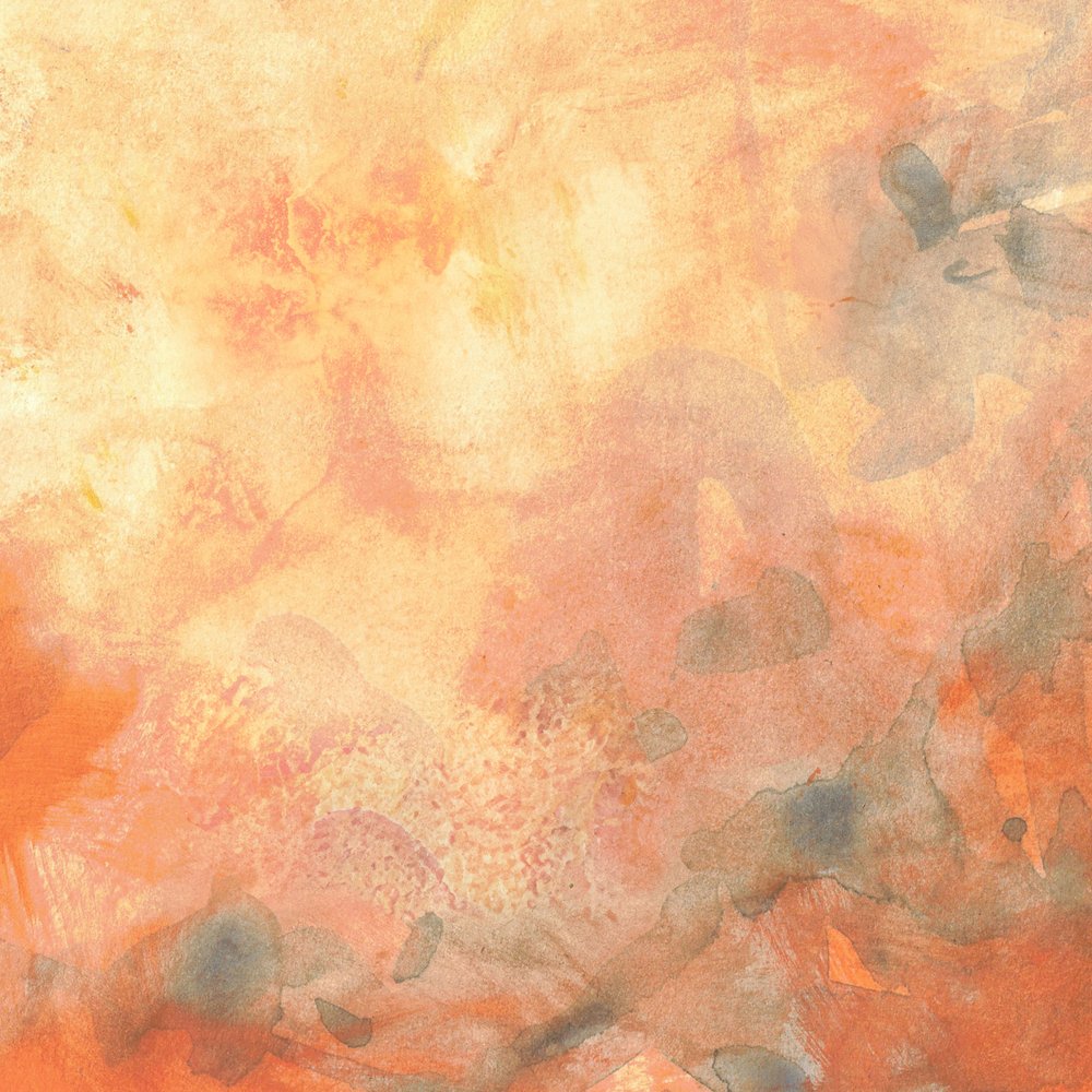 Courant aquarelle « Pêche dorée » - Lori Ann Folz