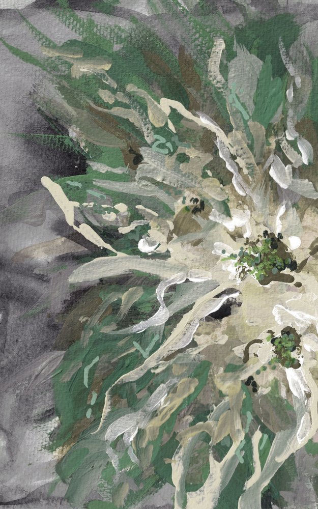 Abstraction florale verte - Lori Ann Folz