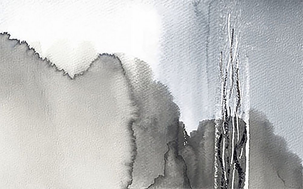 Forêt monochrome brumeuse - Lori Ann Folz