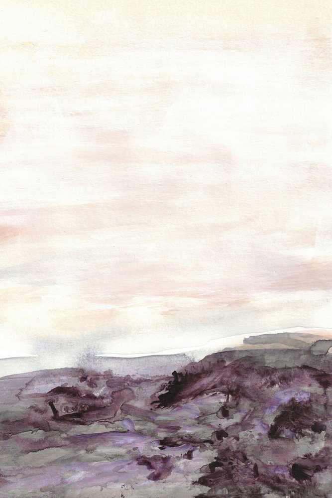 Paysage violet brumeux - Lori Ann Folz