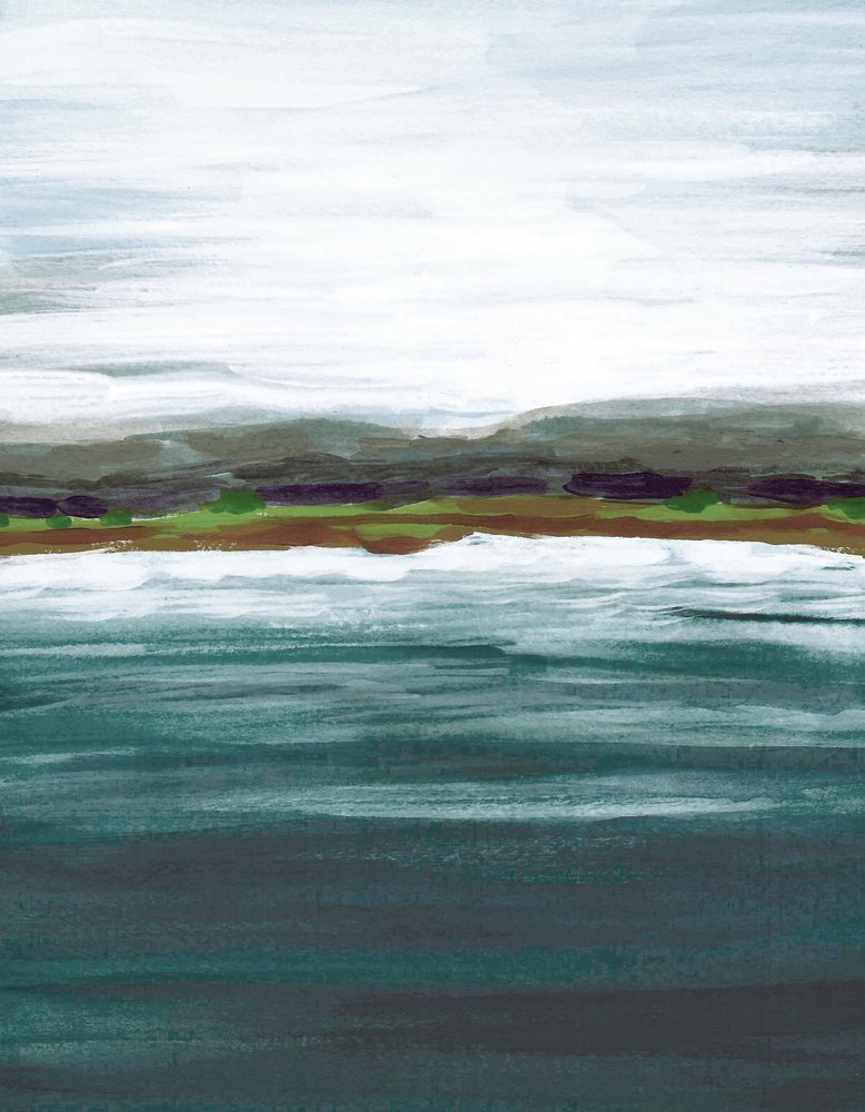 Horizon sur le lac serein - Lori Ann Folz