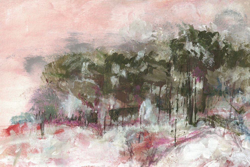 Paisible paysage rose - Lori Ann Folz