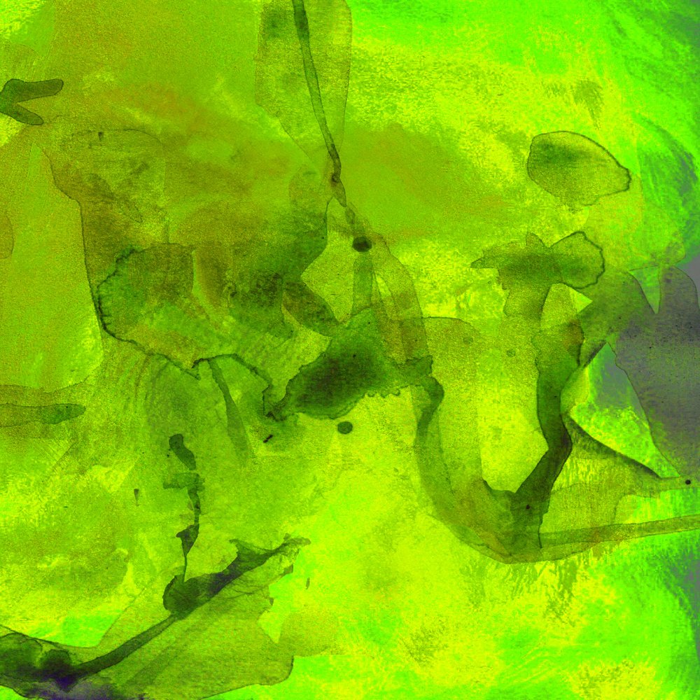 Abstrait fluide vert vif - Lori Ann Folz