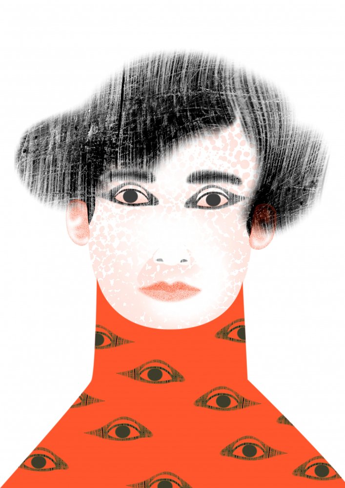 Femme surréaliste aux yeux - Luca di Napoli