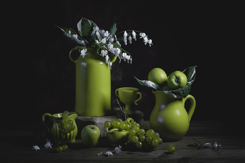 Nature morte verte élégante - Lydia Jacobs
