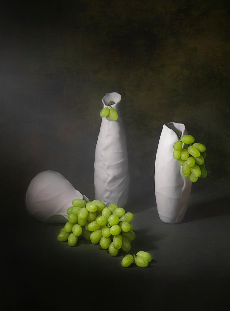 Nature morte moderne aux raisins - Lydia Jacobs