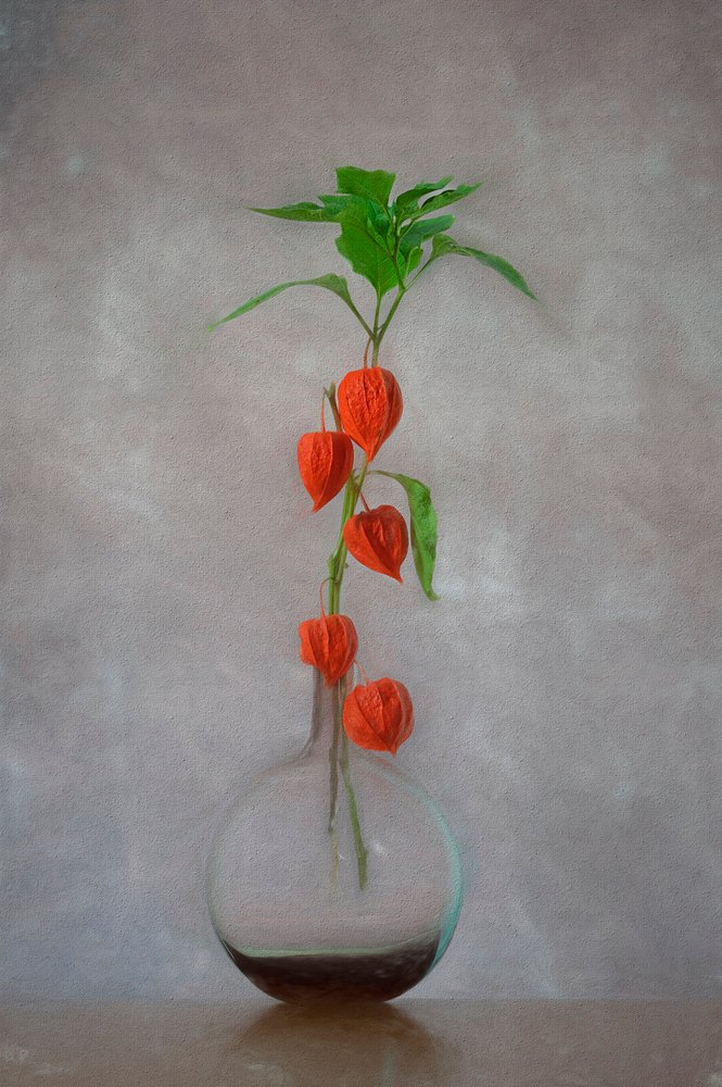 Vase « Lanternes orange » - Lydia Jacobs