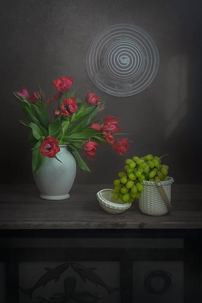 Tulipes rouges, raisins verts - Lydia Jacobs
