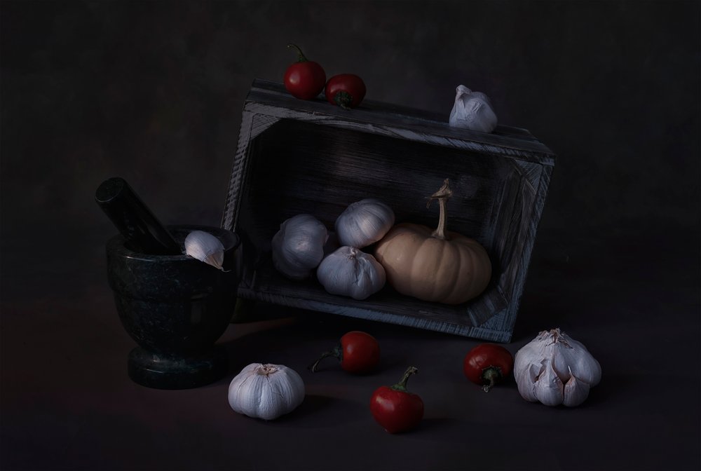 Nature morte dans une cuisine rustique - Lydia Jacobs