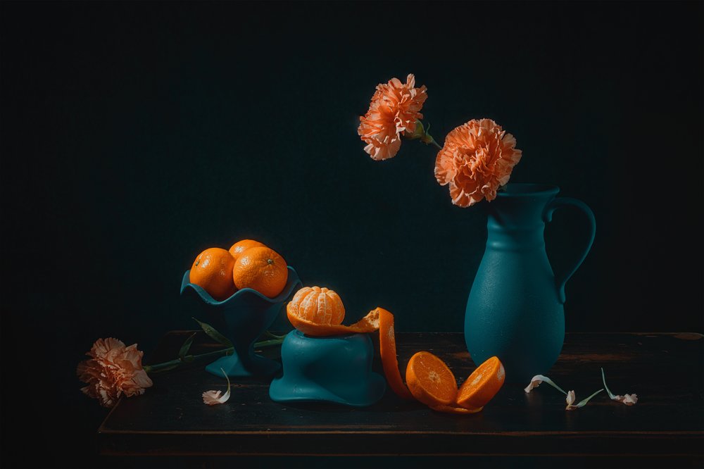 Nature morte aux oranges éclatantes - Lydia Jacobs