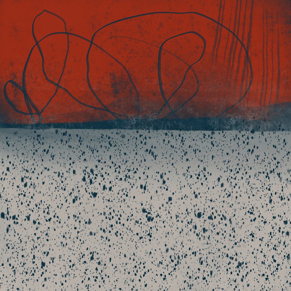 Abstrait rouge dynamique - MANSI SAXENA