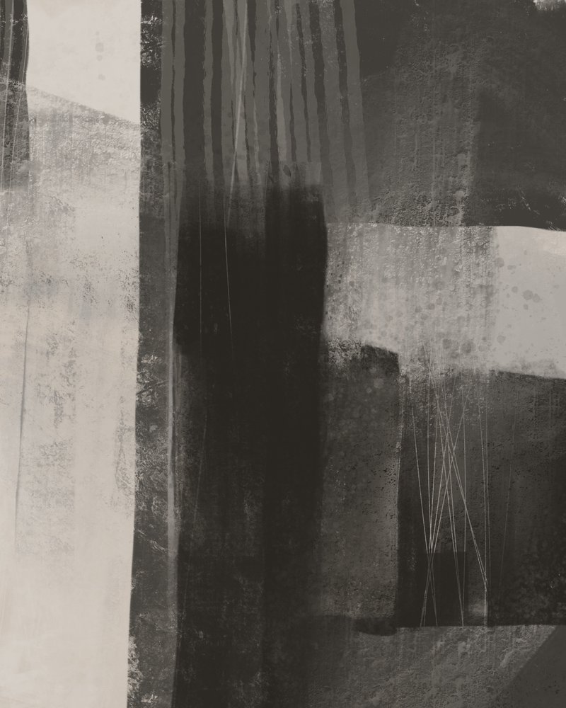 Textures abstraites monochromes - MANSI SAXENA