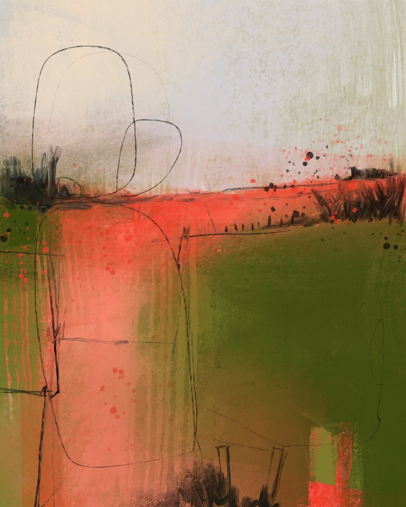 Paysage abstrait serein - MANSI SAXENA