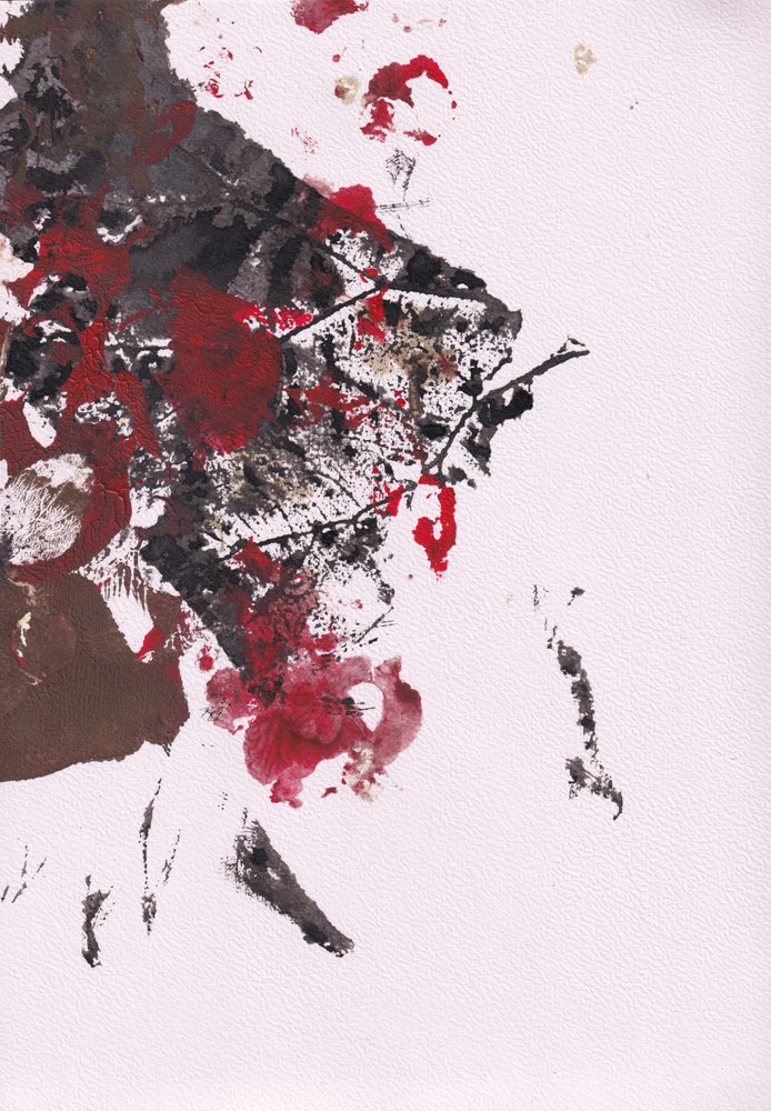 Éclaboussure de peinture rouge abstraite - Maira Ribena