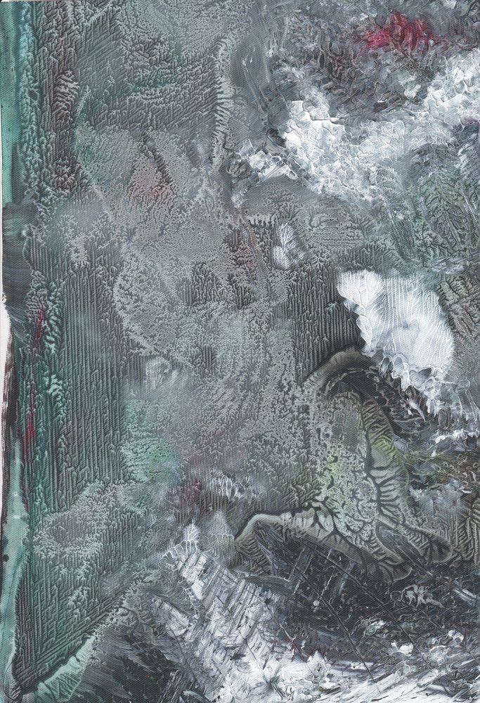 Flux abstrait sombre - Maira Ribena