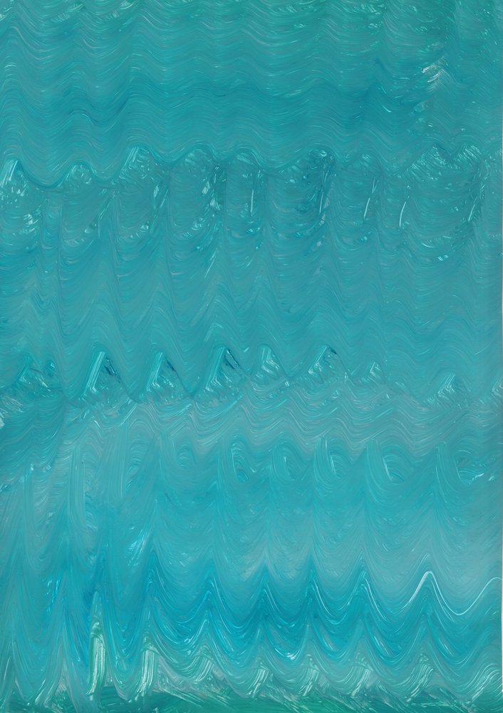 Mouvement fluide bleu sarcelle - Maira Ribena