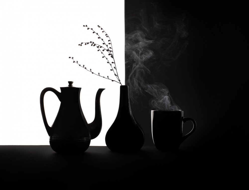 Nature morte au café noir et blanc - Margareth Perfoncio