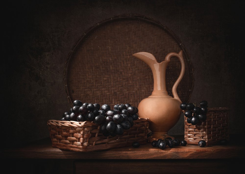 Nature morte aux raisins noirs - Margareth Perfoncio