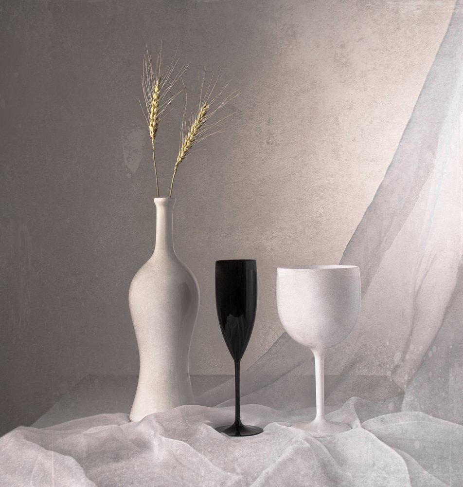 Nature morte monochrome élégante - Margareth Perfoncio