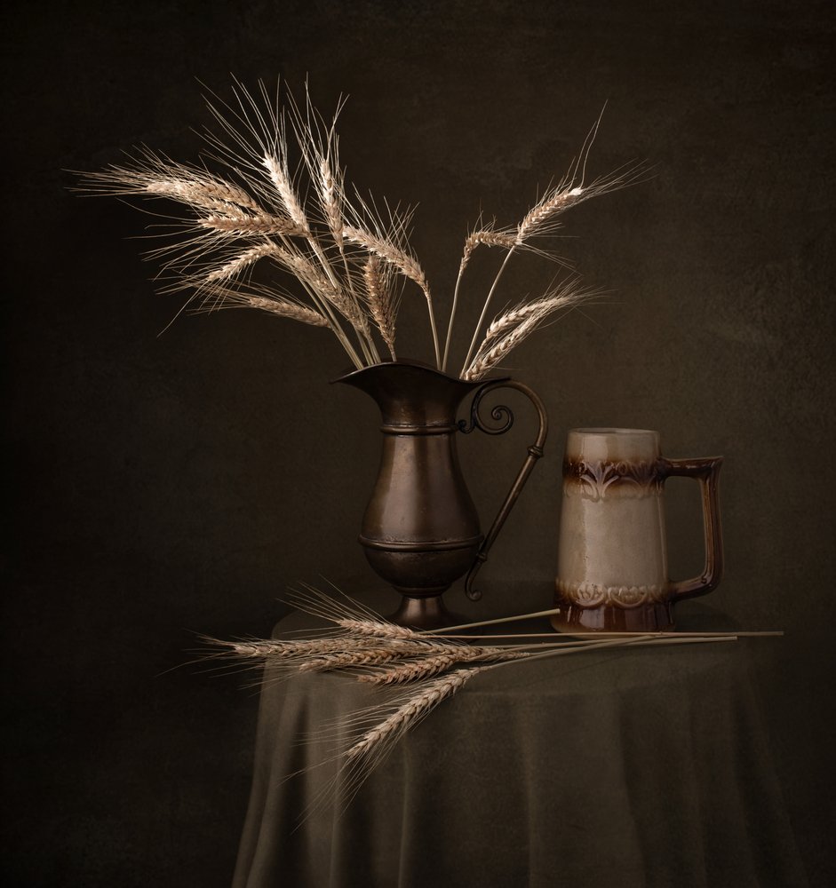 Nature morte rustique au blé - Margareth Perfoncio