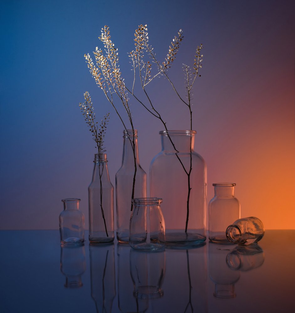 Nature morte sereine en verre - Margareth Perfoncio