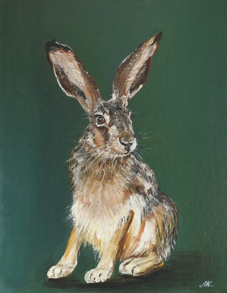 Portrait de lièvre brun - Marina Kozyr