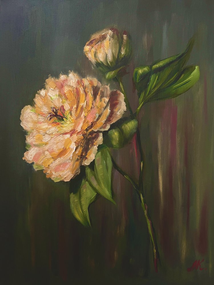 Élégante pivoine florale - Marina Kozyr