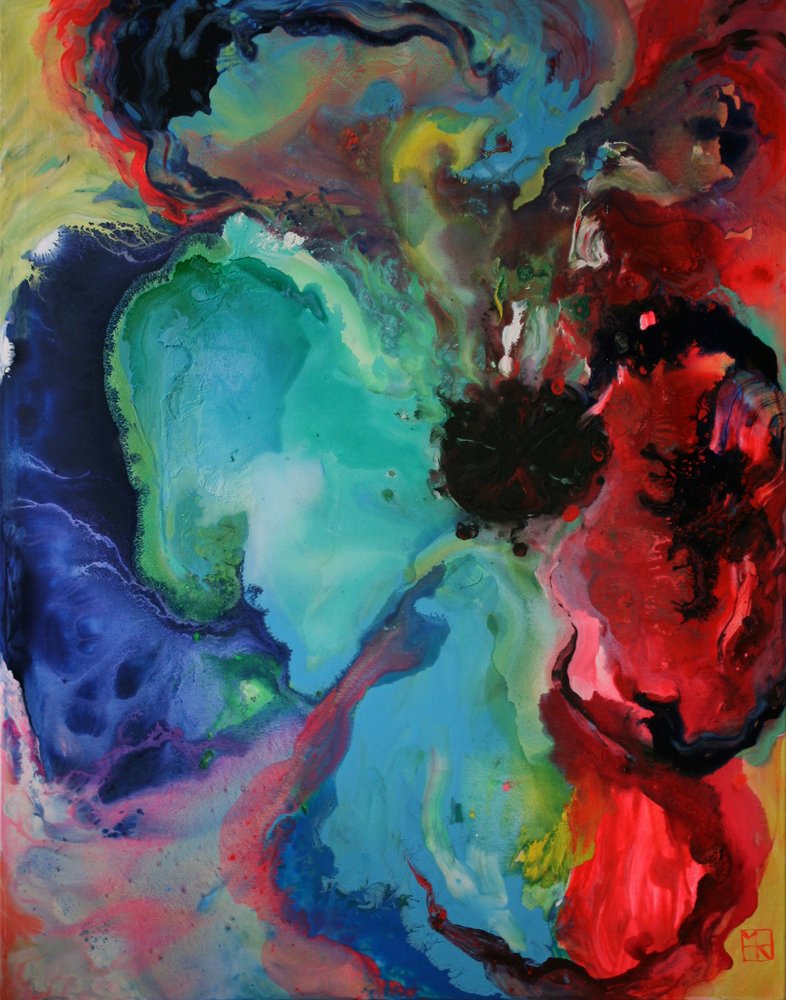 Abstrait fluide et dynamique - Marina Nelson