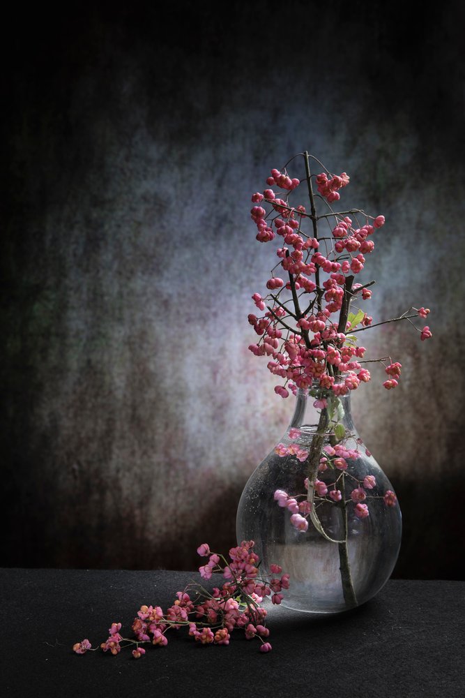 Nature morte aux baies roses - Martine Benezech