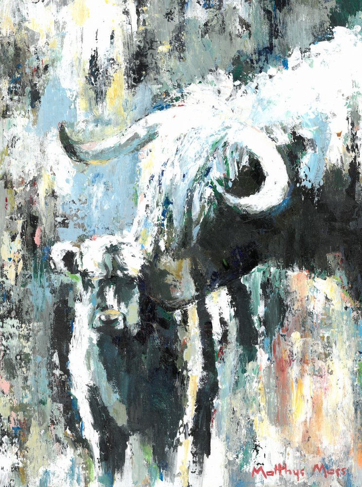 Un taureau abstrait et puissant - Matthys Moss