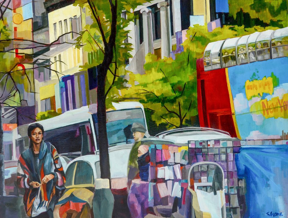Une rue animée de New York - Maxine Shore