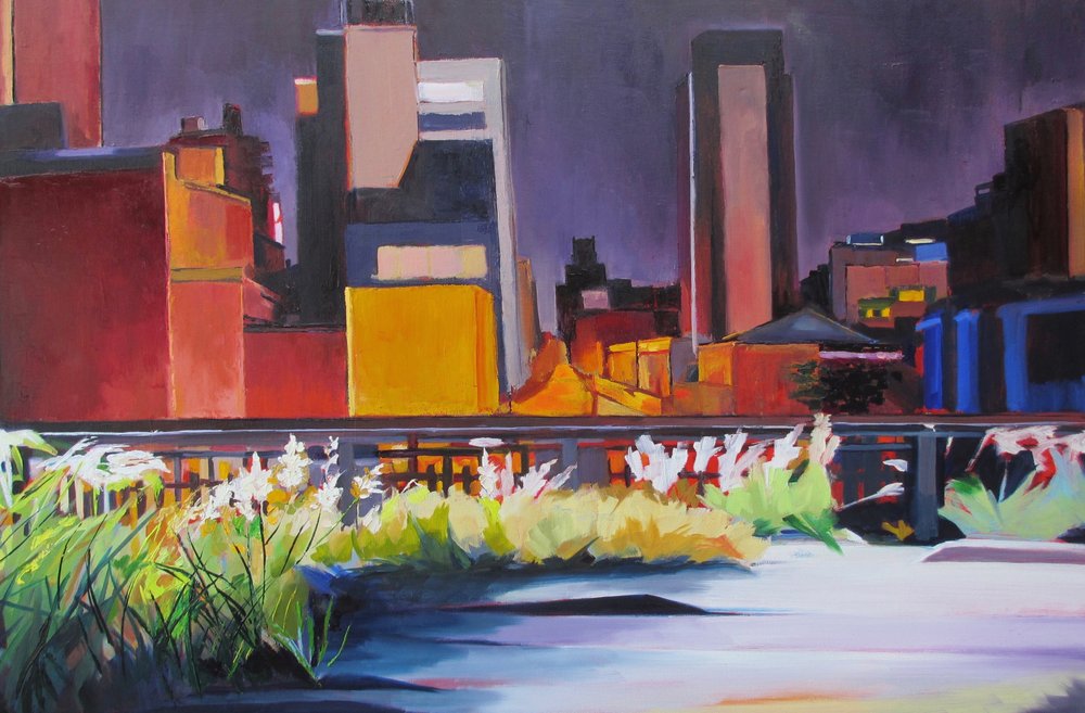 Lueur du soir sur la High Line - Maxine Shore