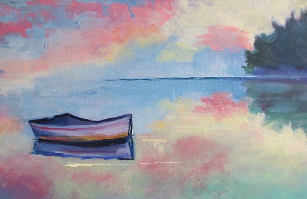 Un bateau aux couleurs pastel apaisantes - Maxine Shore