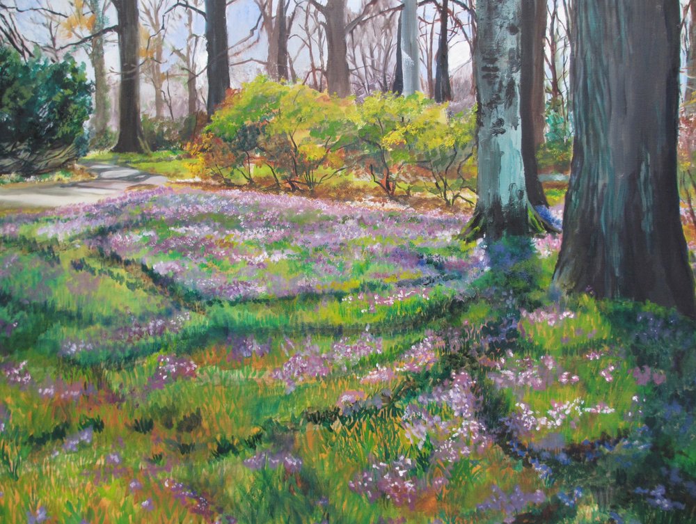 Allée du parc des fleurs printanières - Maxine Shore