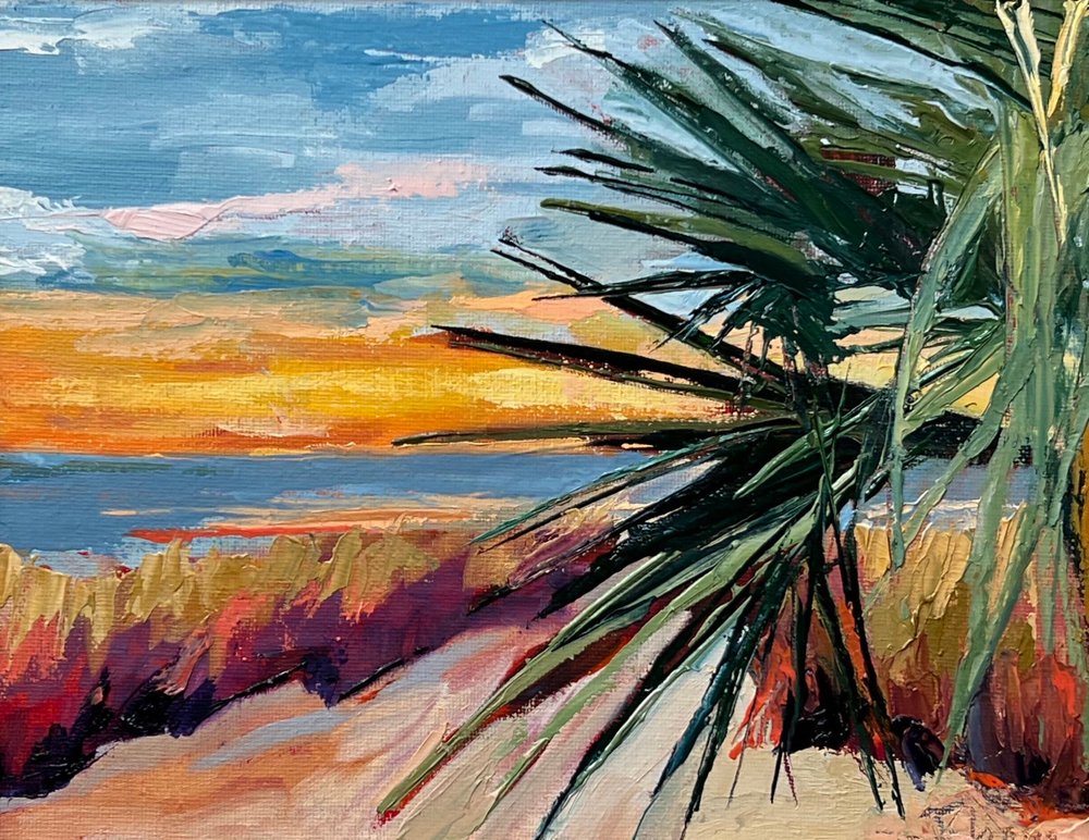 Coucher de soleil sur une plage tropicale - Maxine Shore