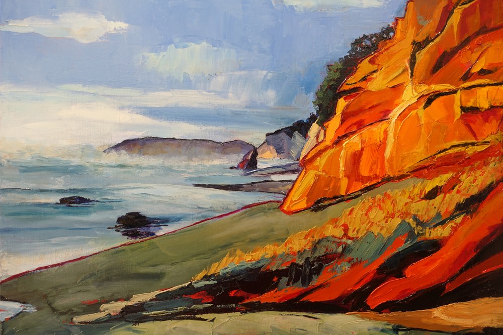 Des falaises côtières aux couleurs éclatantes - Maxine Shore