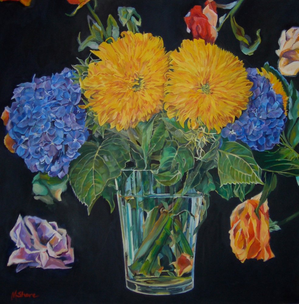Nature morte florale éclatante - Maxine Shore