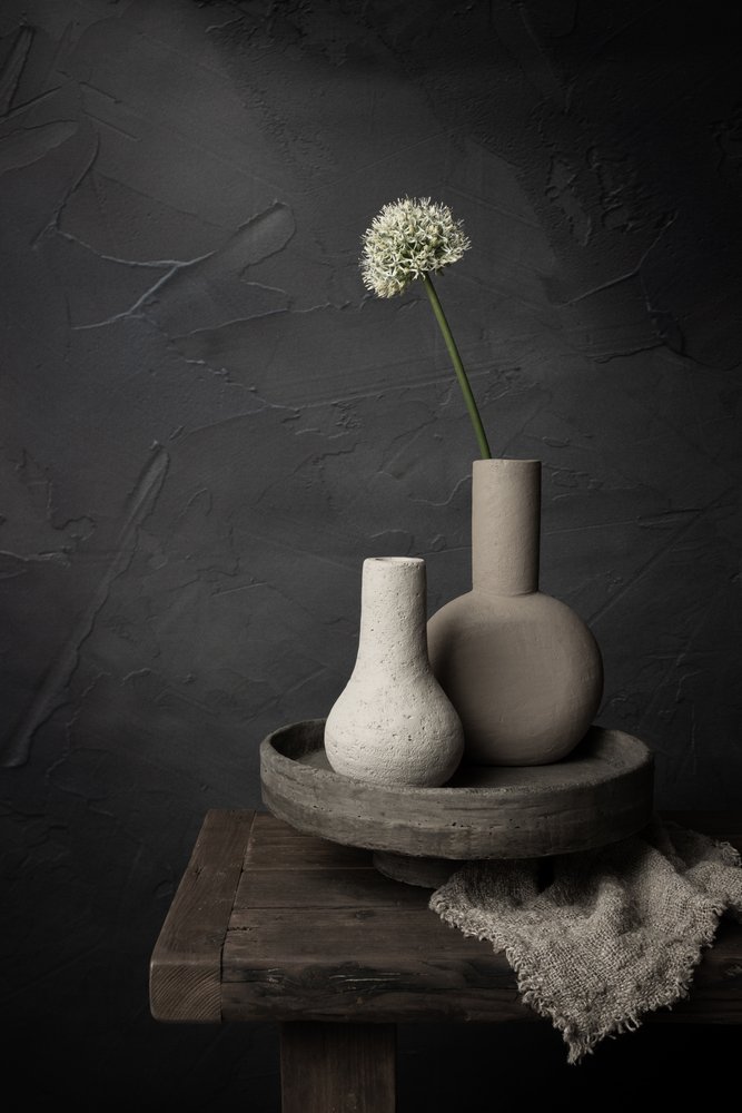 Fleur paisible et vases - Mayra Pama