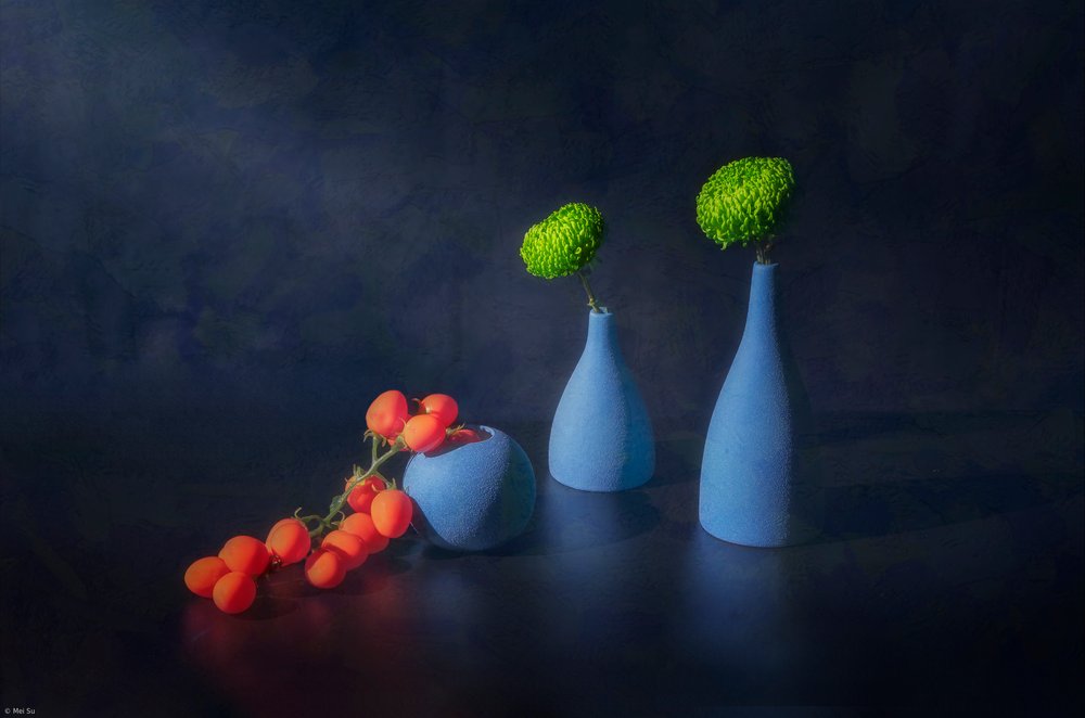 Fleurs vertes, tomates rouges - Mei Su