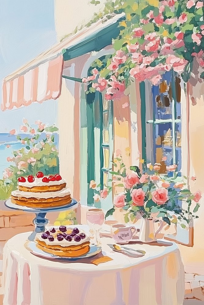 Café-pâtisserie française - Melloi Art Prints