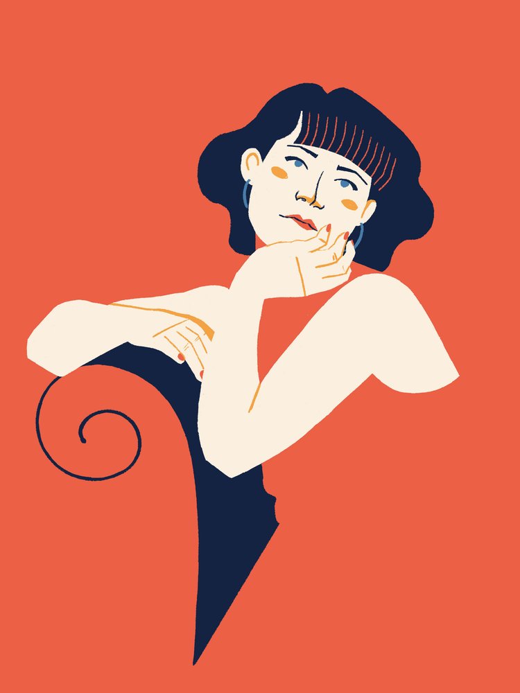 Une femme plongée dans ses pensées - Monika Gregulska