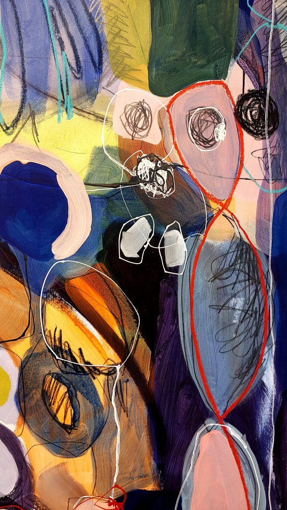 Couches abstraites dynamiques - Monika Riethmueller