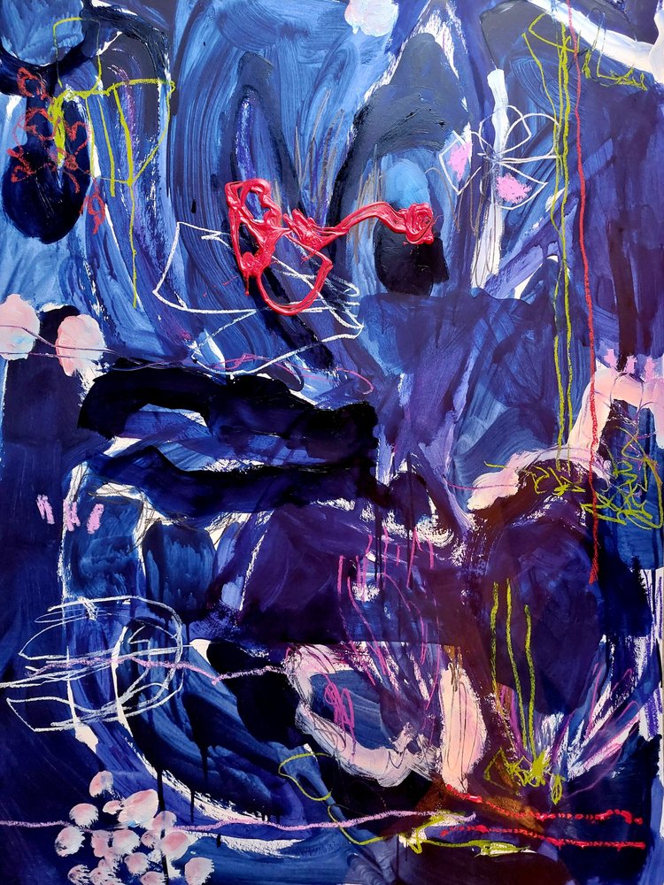 Flux cramoisi de minuit - Monika Riethmueller