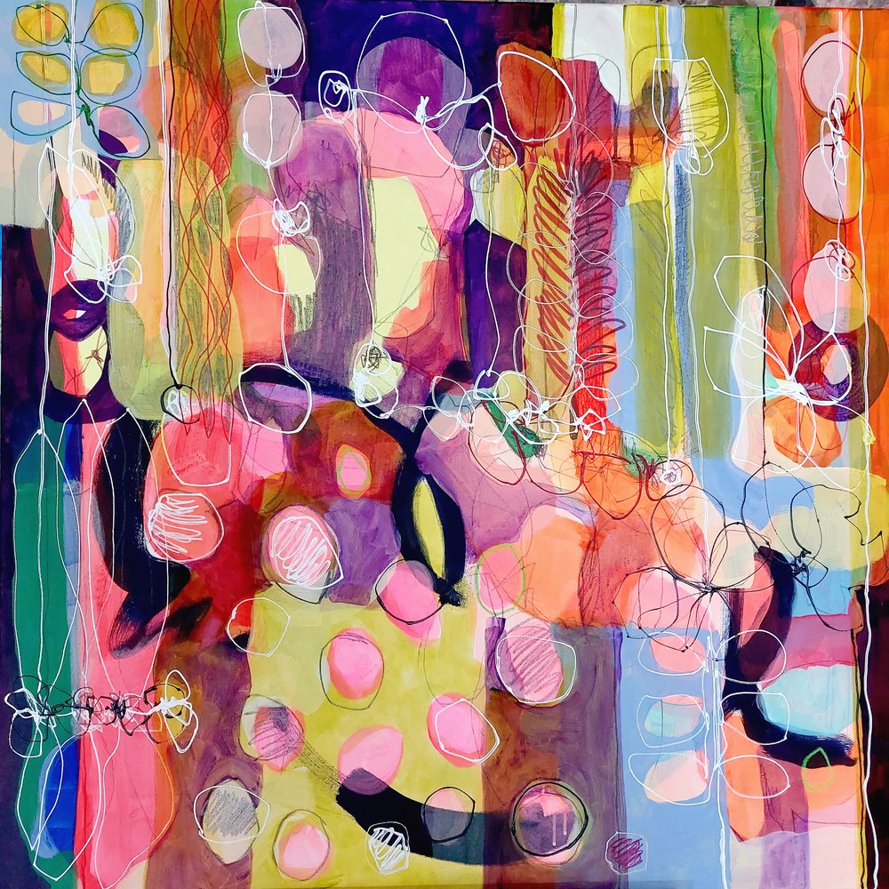 Formes abstraites éclatantes - Monika Riethmueller