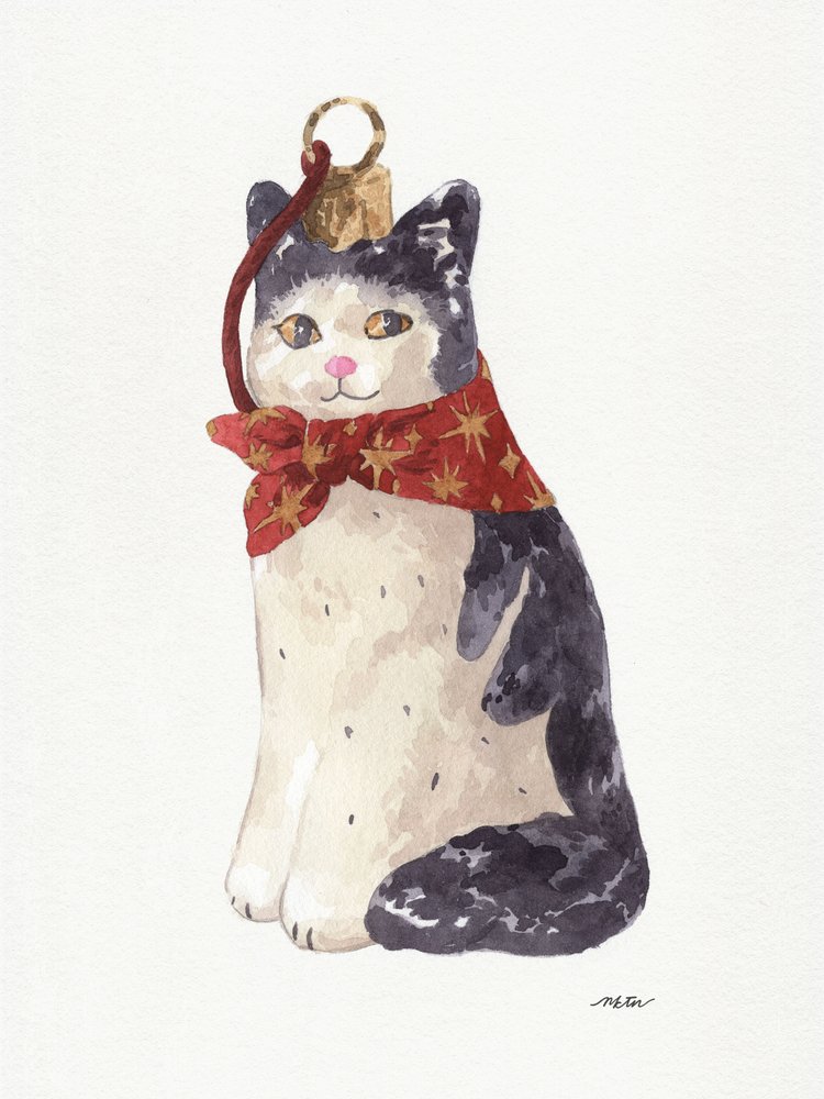 Ornement de Noël en forme de chat - NKTN