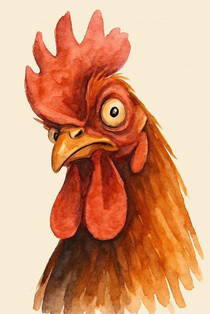 Le coq anxieux - Natalie Bruns