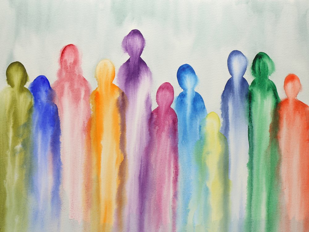 Figures abstraites colorées - Natalie Bruns