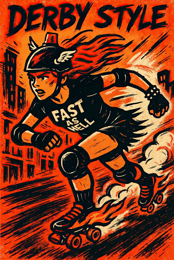 Flaming Roller Derby - Natalie Bruns