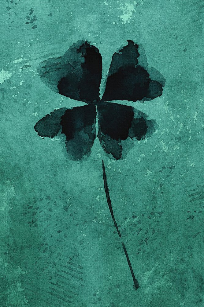 Trèfle bleu-vert porte-bonheur - Natalie Bruns