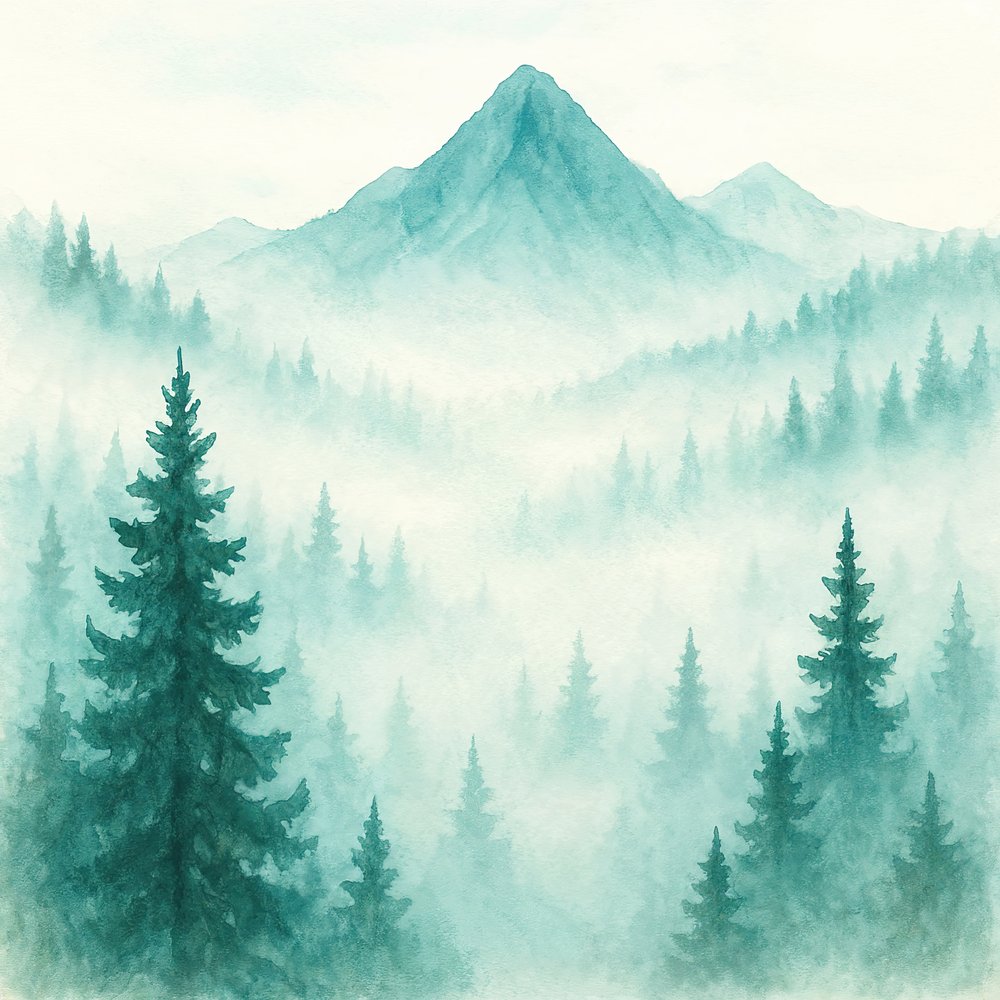 Les montagnes de la Forêt Brumeuse - Natalie Bruns
